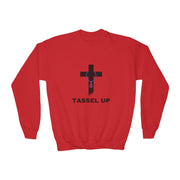 Tassel Cross Youth Crewneck Sweatshirt