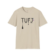 TUFJ Black Print Drip Unisex Softstyle T-Shirt