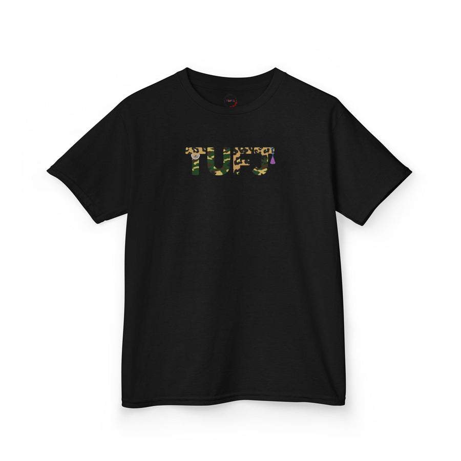 TUFJ Camo Leopard And Pearls Kids Heavy Cotton™ Tee