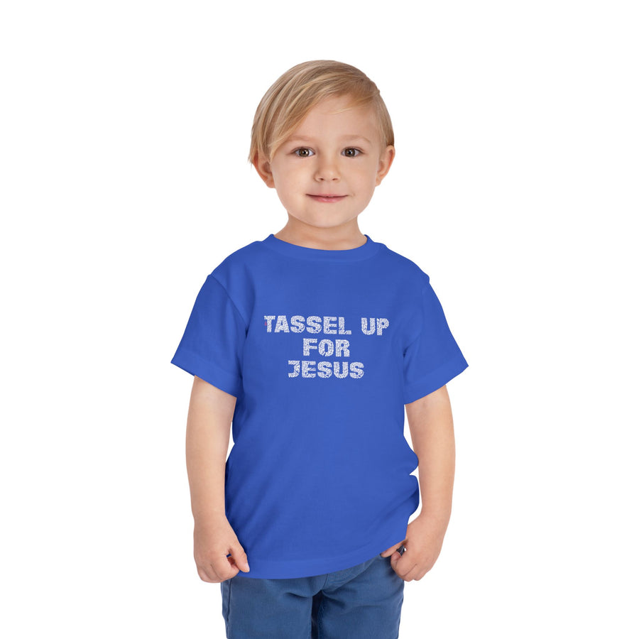 Tassel Up For Jesus Repeat Toddler Short Sleeve Tee