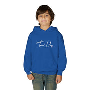 Tassel Up Cursive Youth Heavy Blend Hoodie