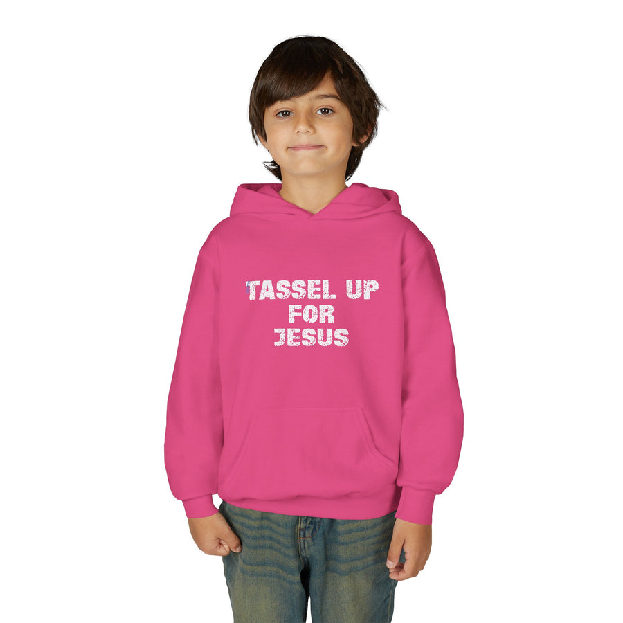 Tassel Up For Jesus Repeat Youth Heavy Blend Hoodie