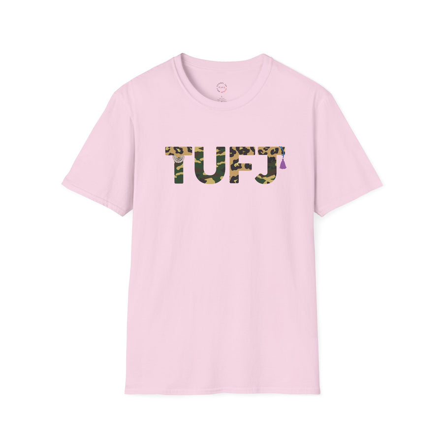 TUFJ Camo Leopard And Pearls Unisex Softstyle T-Shirt