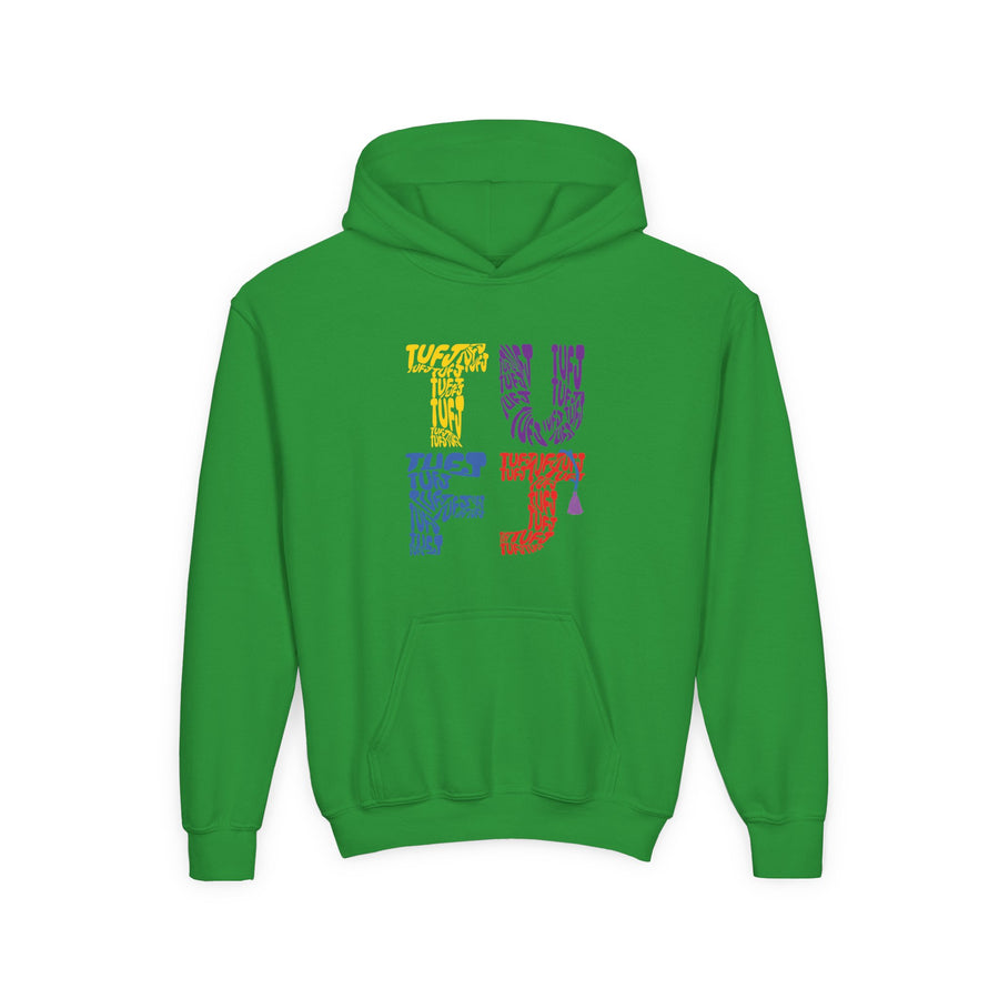 TUFJ Multicolor Repeat Youth Heavy Blend Hoodie
