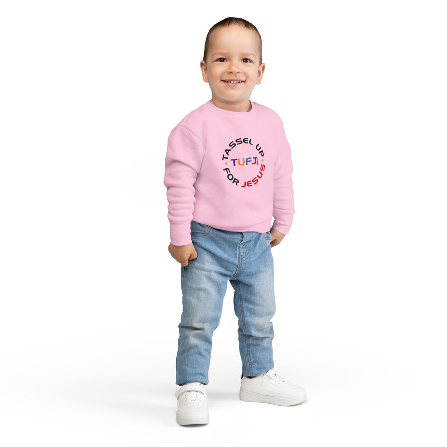 Tassel Up For Jesus Logo Toddler Sweatshirt