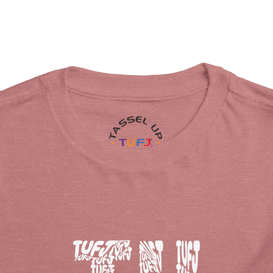TUFJ White Letter Toddler Short Sleeve Tee
