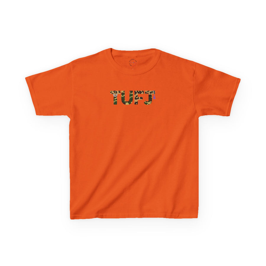 TUFJ Camo Leopard And Pearls Kids Heavy Cotton™ Tee