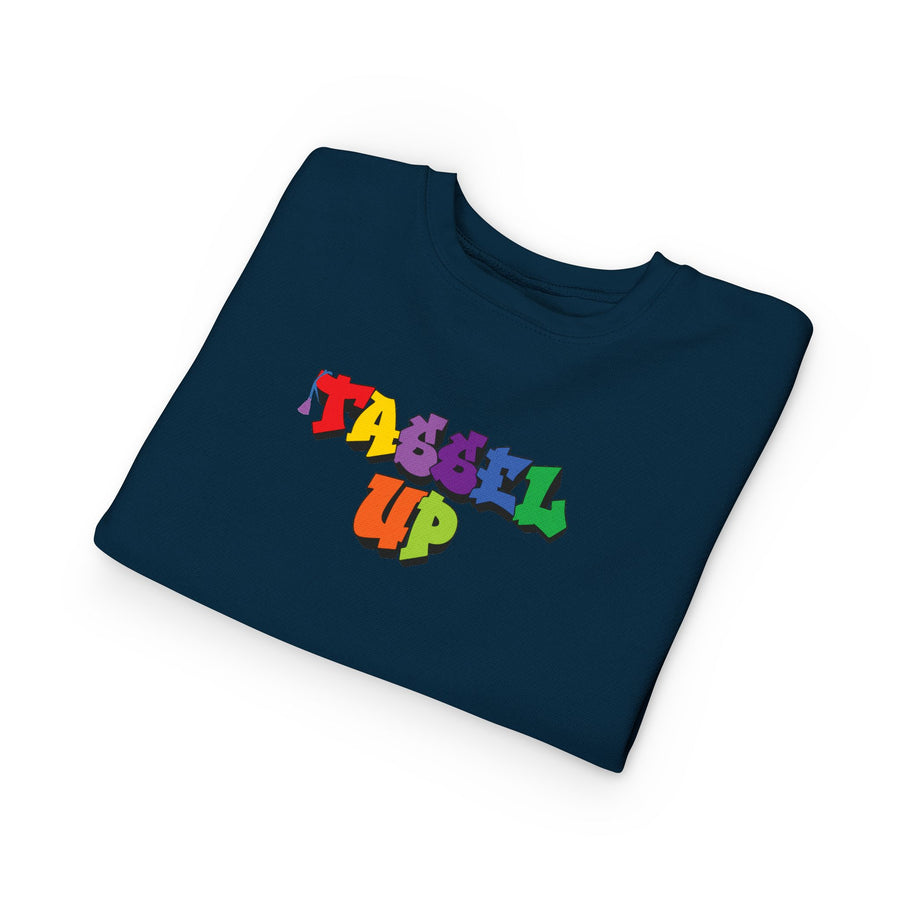 Tassel Up Graffiti Toddler Sweatshirt