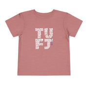 TUFJ White Letter Toddler Short Sleeve Tee
