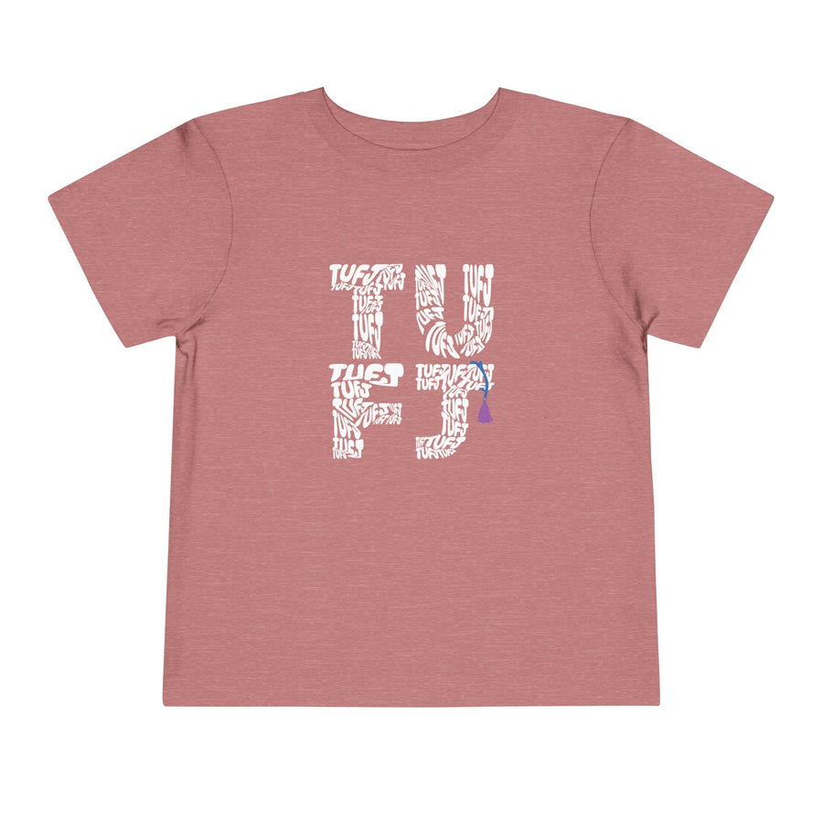 TUFJ White Letter Toddler Short Sleeve Tee
