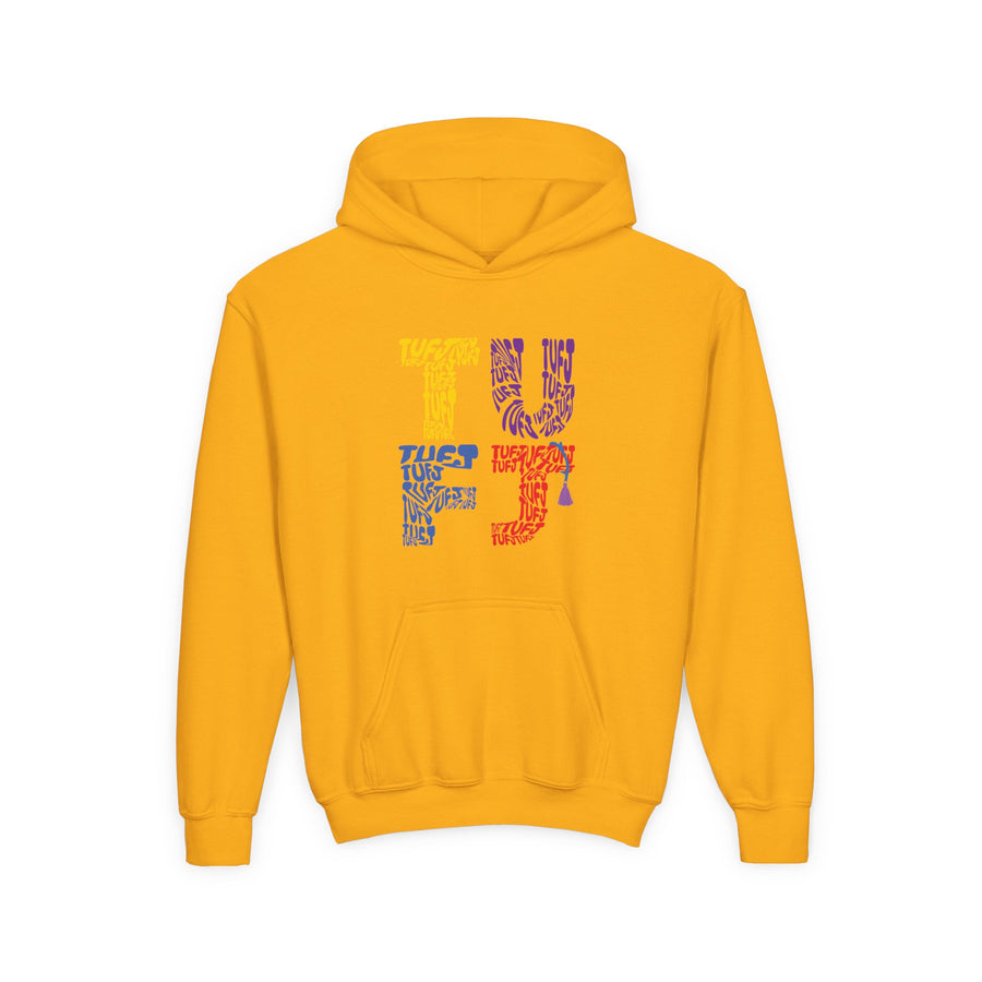 TUFJ Multicolor Repeat Youth Heavy Blend Hoodie