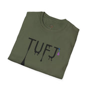 TUFJ Black Print Drip Unisex Softstyle T-Shirt