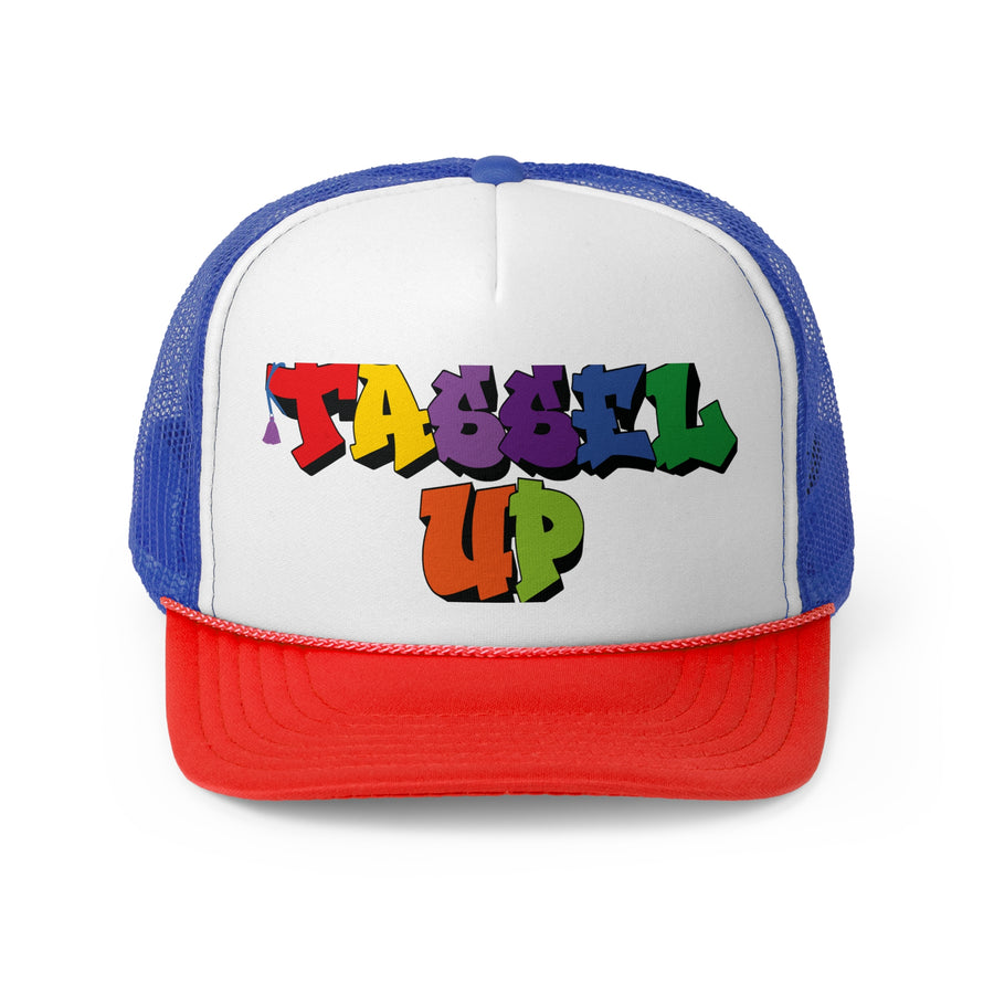 Tassel Up Graffiti Trucker Cap