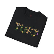 TUFJ Camo Leopard And Pearls Unisex Softstyle T-Shirt
