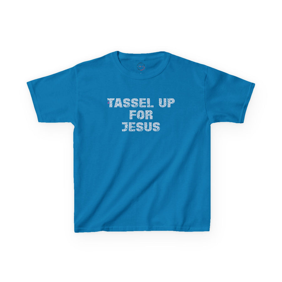 Tassel Up For Jesus Repeat Kids Heavy Cotton™ Tee