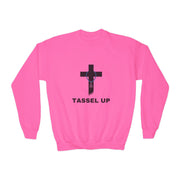 Tassel Cross Youth Crewneck Sweatshirt