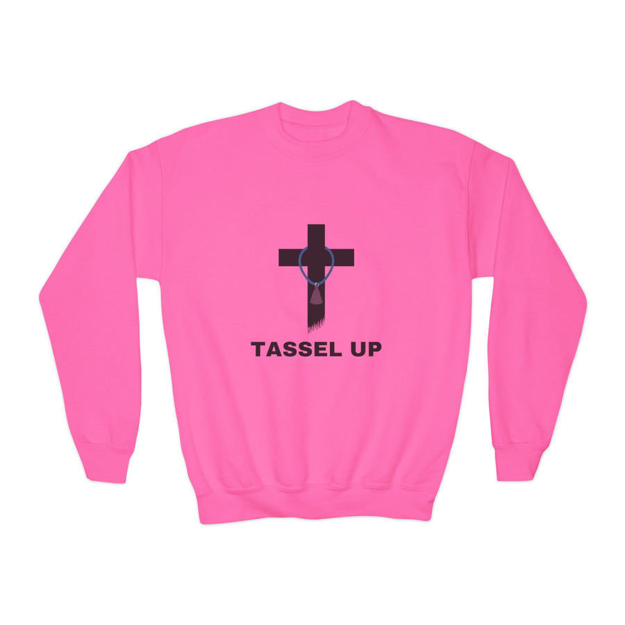 Tassel Cross Youth Crewneck Sweatshirt