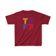TUFJ Multi Color Repeat Kids Heavy Cotton™ Tee