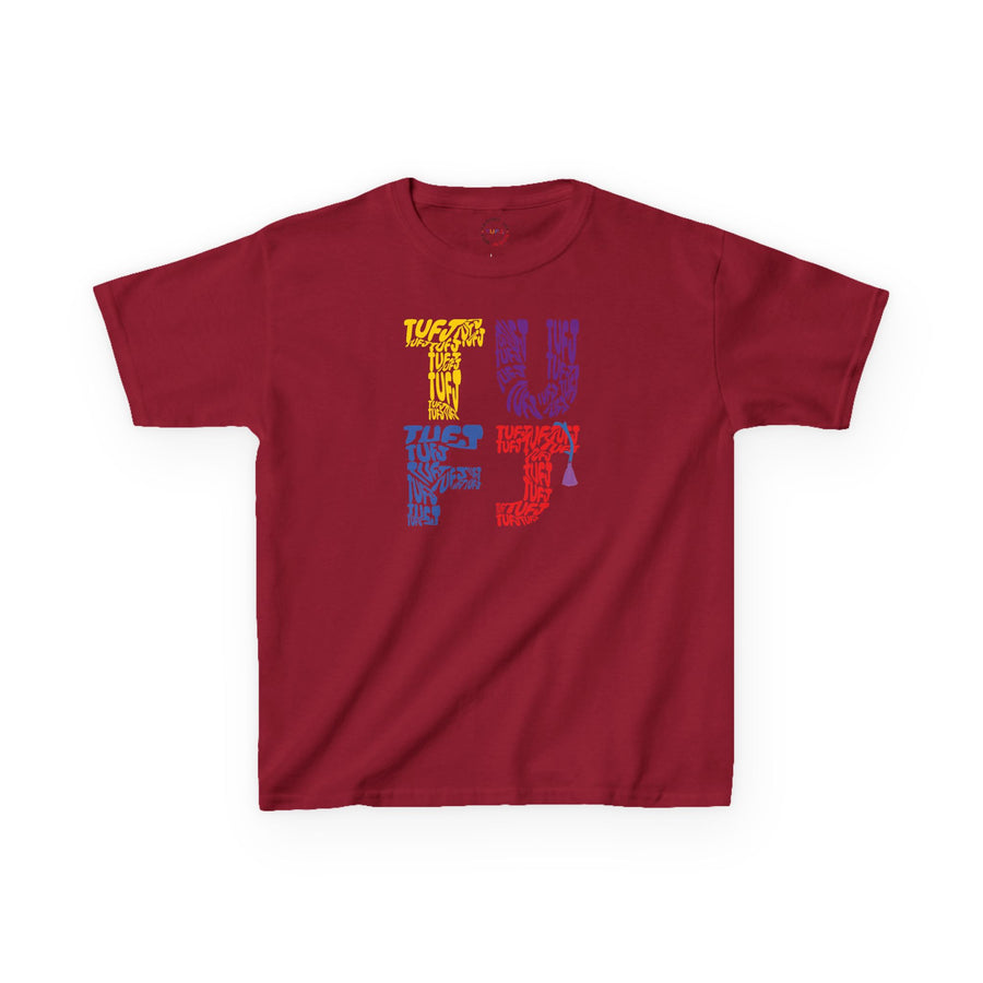 TUFJ Multi Color Repeat Kids Heavy Cotton™ Tee