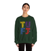 TUFJ Multicolor Repeat Unisex Sweatshirt