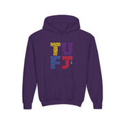 TUFJ Multicolor Repeat Youth Heavy Blend Hoodie