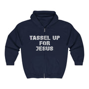 Tassel Up For Jesus Repeat Unisex Heavy Blend Full Zip Hoodie