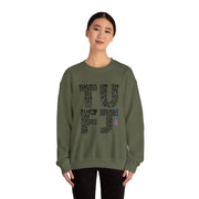 TUFJ Black Repeat Unisex Sweatshirt