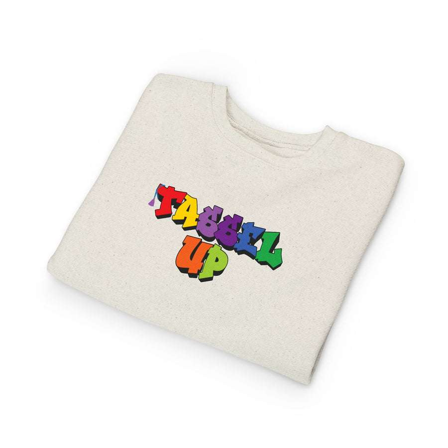 Tassel Up Graffiti Toddler Sweatshirt