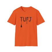 TUFJ Black Print Drip Unisex Softstyle T-Shirt