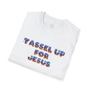 Tassel Up For Jesus Camo Unisex Softstyle T-Shirt