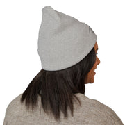 Tassel Up Cursive Cuffed Beanie