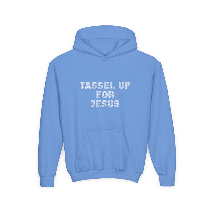 Tassel Up For Jesus Repeat Youth Heavy Blend Hoodie
