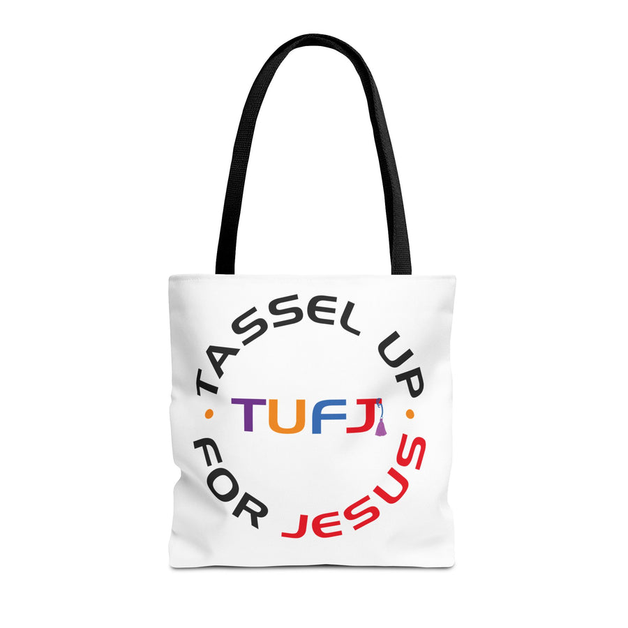 White Tassel Up For Jesus Tote Bag