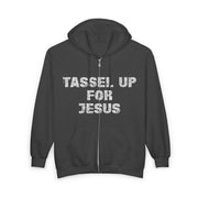 Tassel Up For Jesus Repeat Unisex Heavy Blend Full Zip Hoodie