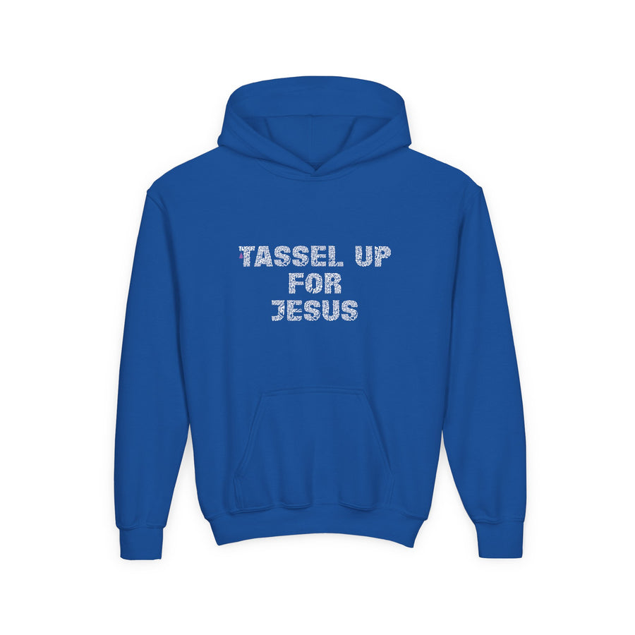 Tassel Up For Jesus Repeat Youth Heavy Blend Hoodie
