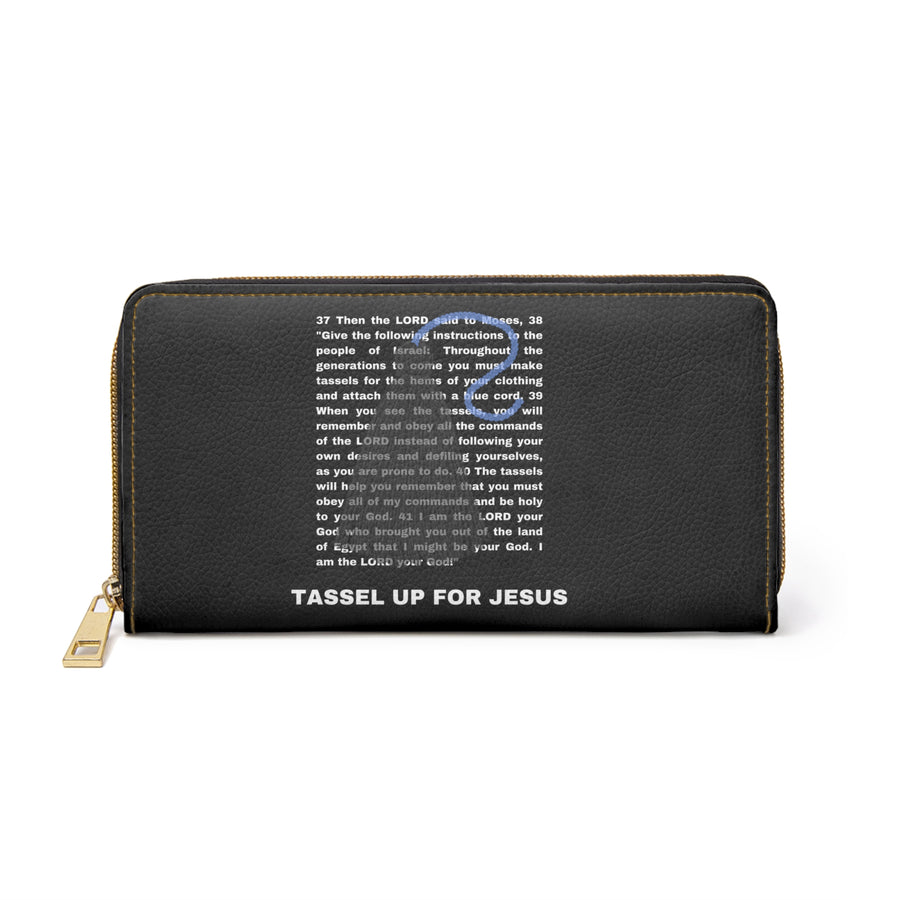 Numbers 15 : 37- 41 Bible Verse Zipper Wallet