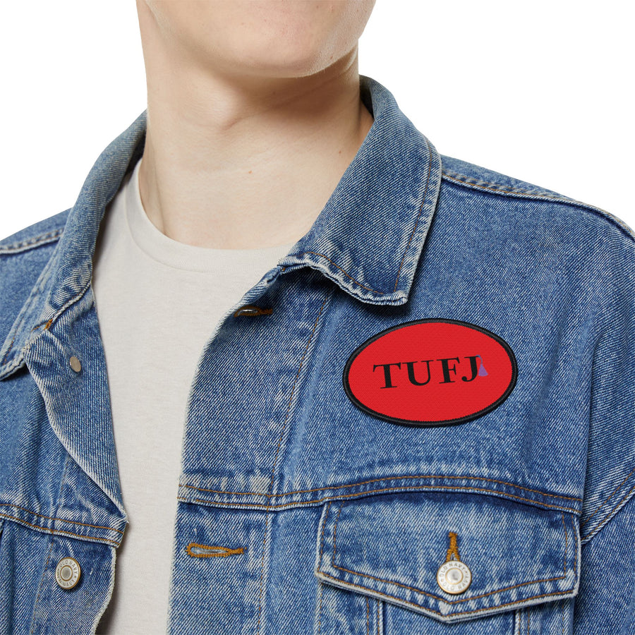 Red TUFJ Iron-On Patch