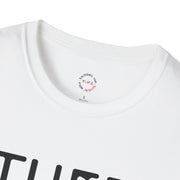 TUFJ Black Print Drip Unisex Softstyle T-Shirt