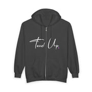 Tassel Up Cursive Unisex Heavy Blend Full Zip Hoodie
