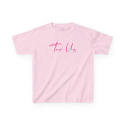 Tassel Up Pink Cursive Kids Heavy Cotton™ Tee