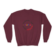 Tassel Up For Jesus Logo Youth Crewneck Sweatshirt