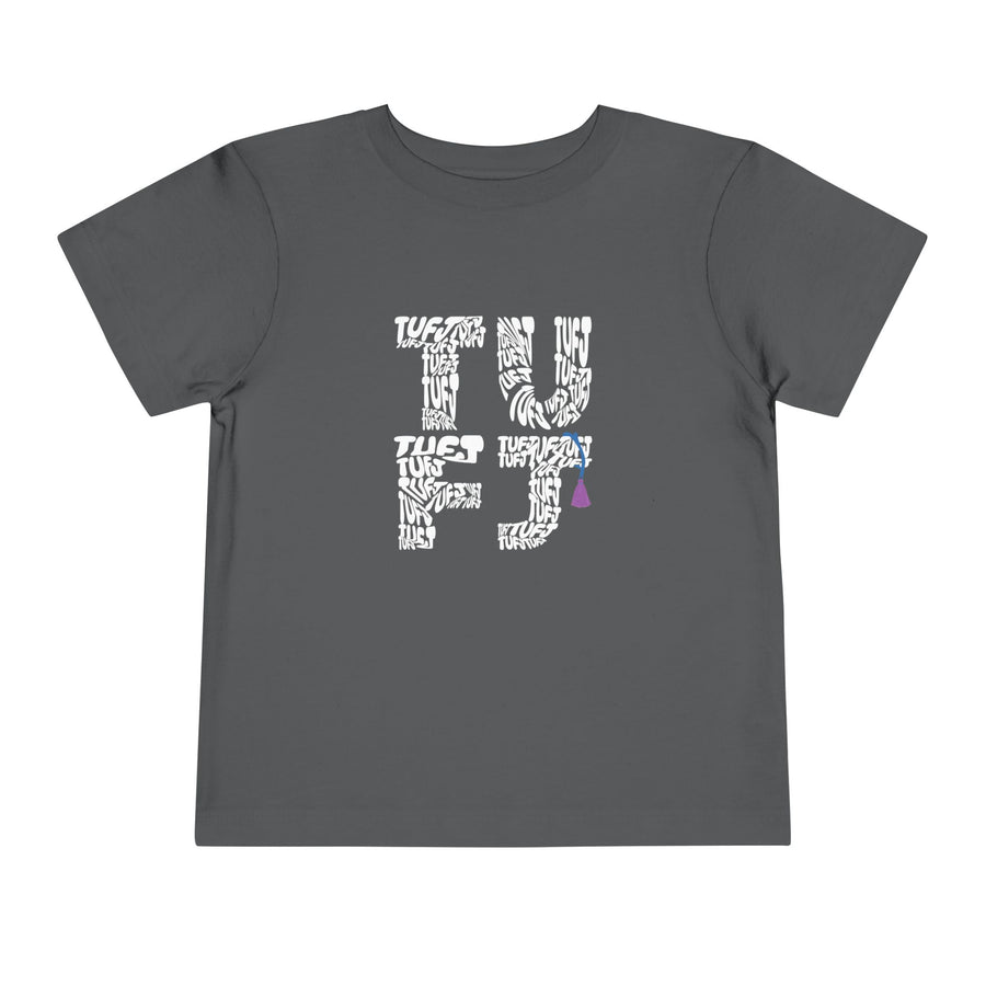 TUFJ White Letter Toddler Short Sleeve Tee