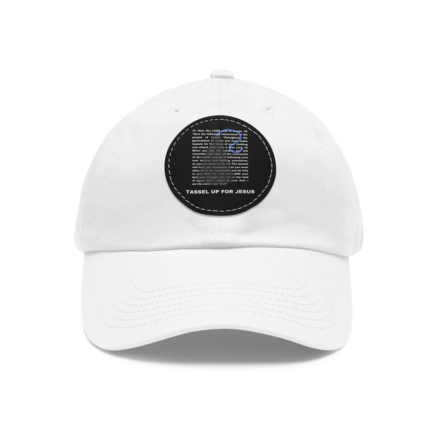 Numbers 15 : 37 - 41 Bible Verse Dad Hat With Leather Patch