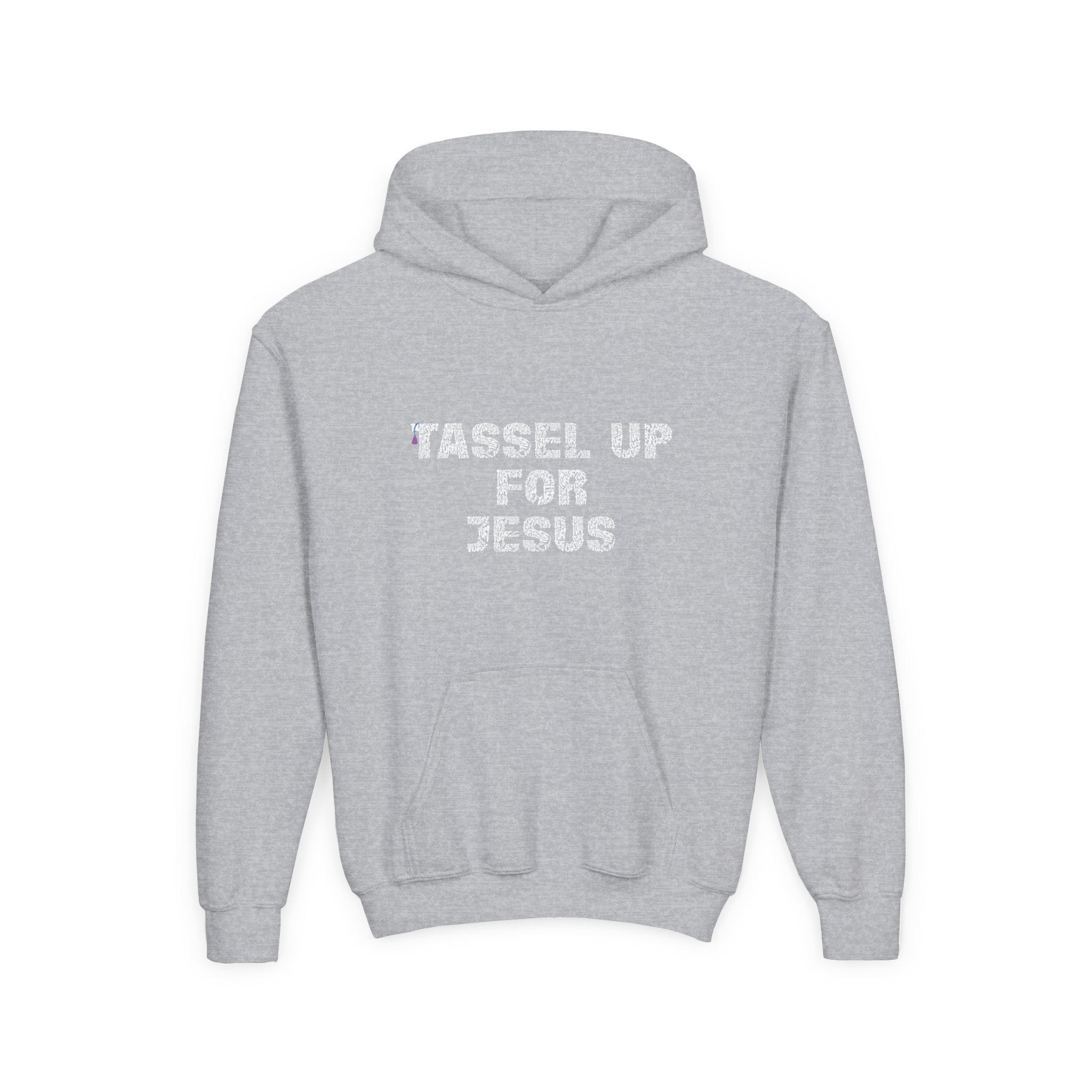 Tassel Up For Jesus Repeat Youth Heavy Blend Hoodie