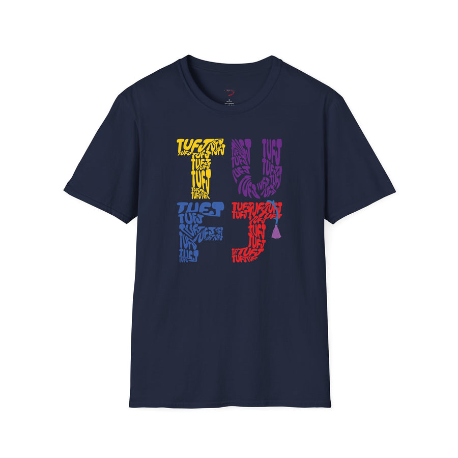 TUFJ Multi Color Repeat Unisex Softstyle T-Shirt