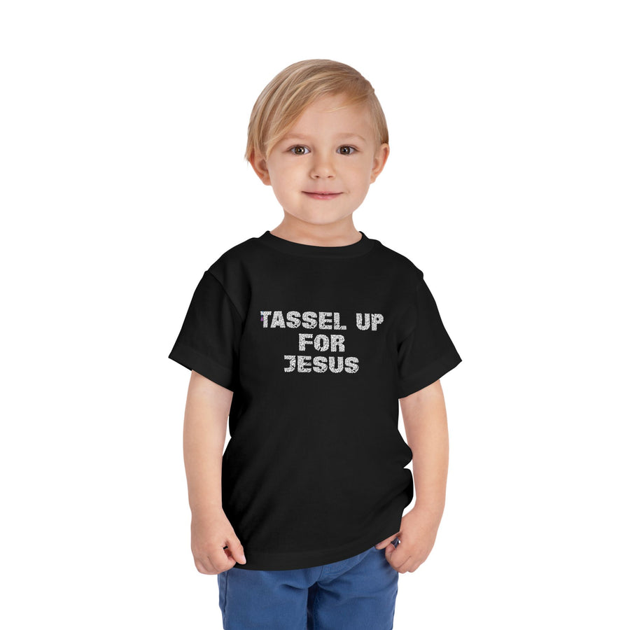 Tassel Up For Jesus Repeat Toddler Short Sleeve Tee