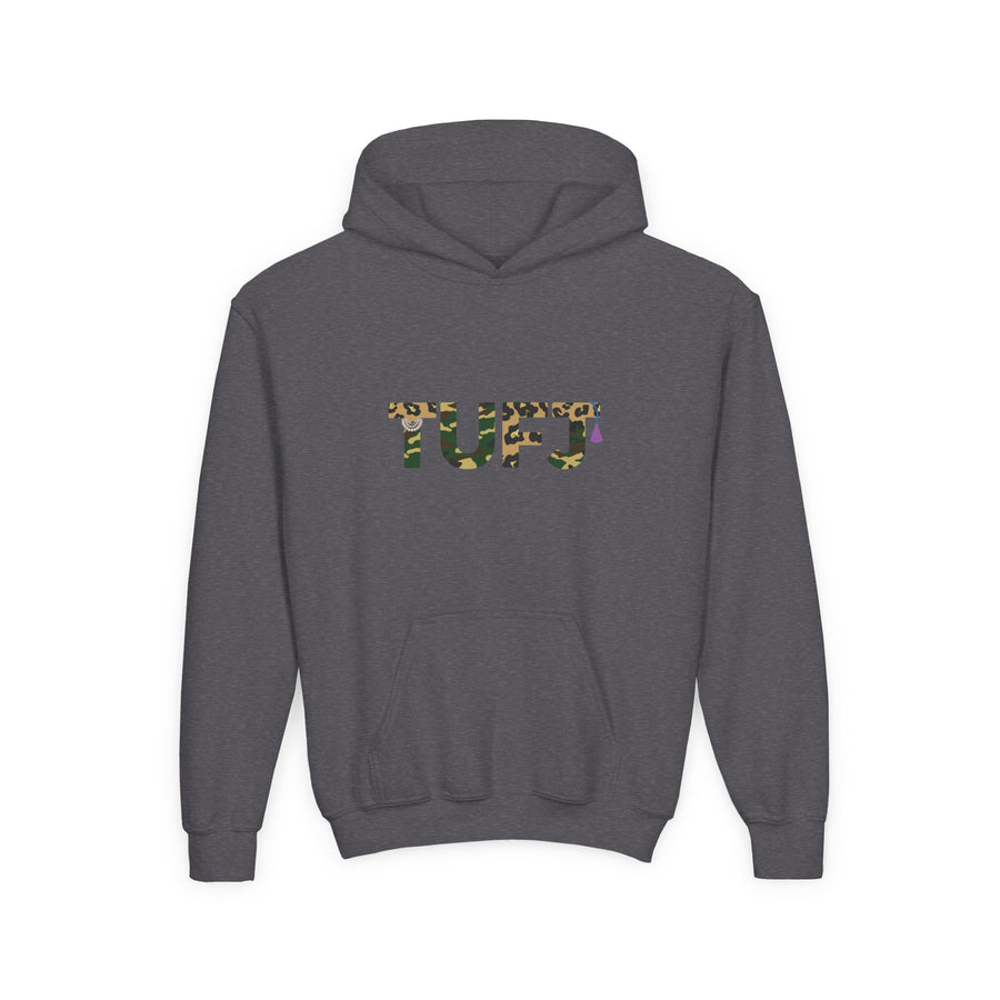 TUFJ Camo Leopard And Pearls Youth Heavy Blend Hoodie