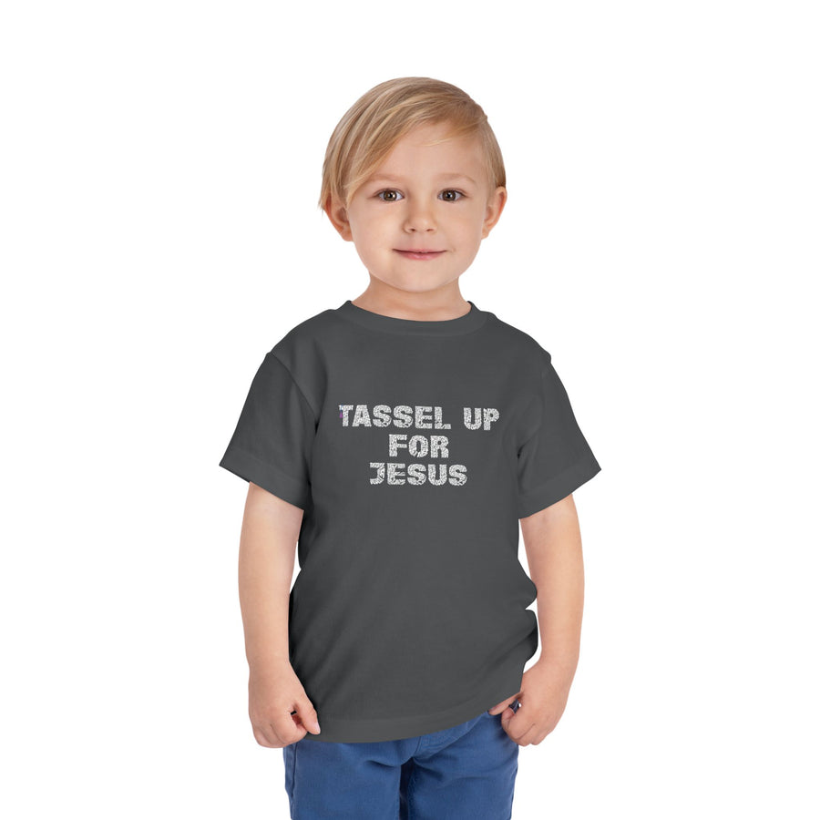 Tassel Up For Jesus Repeat Toddler Short Sleeve Tee