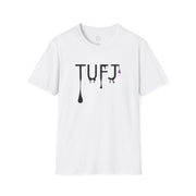 TUFJ Black Print Drip Unisex Softstyle T-Shirt
