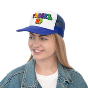 Tassel Up Graffiti Trucker Cap